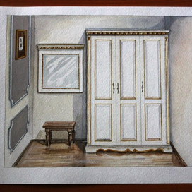 Интерьер прихожей в гостинице