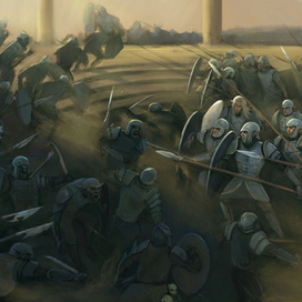 фрагмент иллюстрации к произведению Д. Толкина Сильмариллион