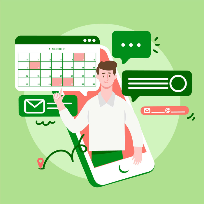 Flat illustration for Freepik for app, web and advertising