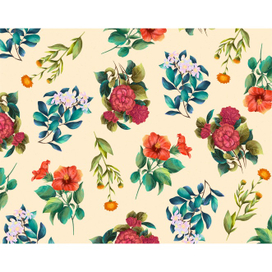 Цветочный паттерн для чая