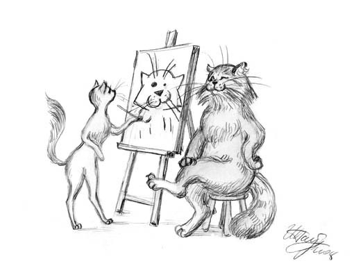 Жили-были Кот и Кошка. 1   