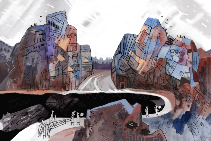 "Земля солёных скал" (страна вечного покоя)