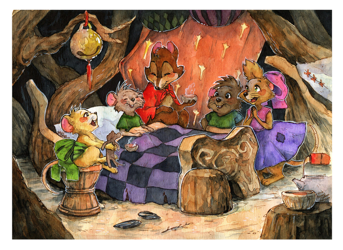 Персонажи из мультфильма "Секрет Н.И.М.Х."