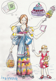 Многорукая мама