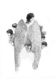 Ангел-хранитель с детьми