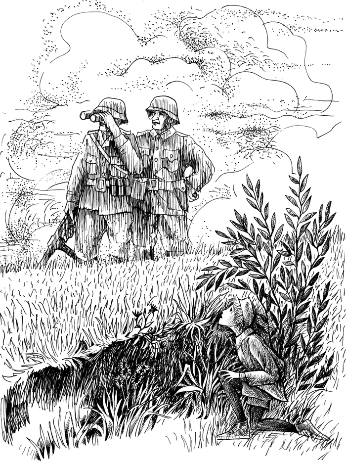 Иллюстрация к повести Виктора Богданова "Приключение, которого не было"