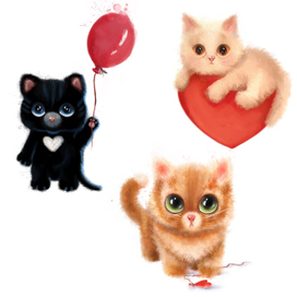 Влюблённые котики