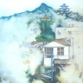 Горный Пейзаж Япония