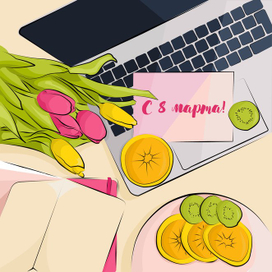 Композиция Flat lay