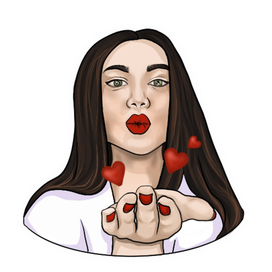 Стикер "Поцелуй"