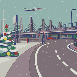 Иллюстрация в стиле 60 годов