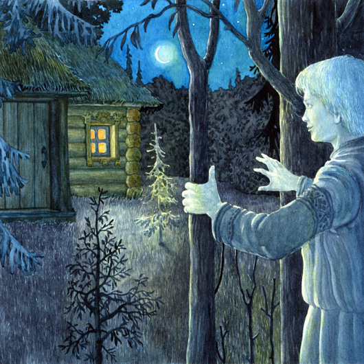 Лесная избушка старца