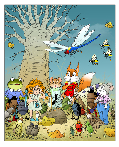 Иллюстрация к книге Олега Васютинского "Зюзюка Зю"