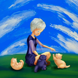 Цифровая иллюстрация, портрет