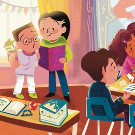 Иллюстрация к детской книге.