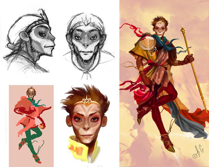 Царь обезьян. Концепт.