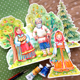 Вырезные элементы для книги 