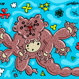 Оторвали мишке лапу...