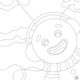 Пряня раскраска 