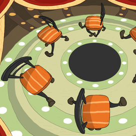 Фон для браузерной игры в векторе.