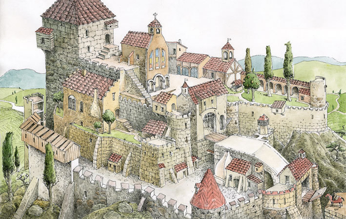 Устройство средневекового замка
