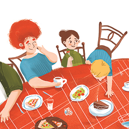 картинка на разворот в детскую книжку)