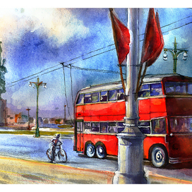 старый троллейбус