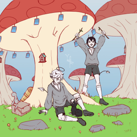 Поход в грибном лесу