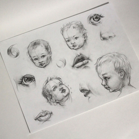 Детский портрет.Винтаж.