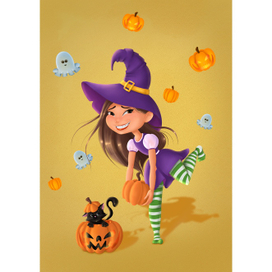 Тематический персонаж "Маленькая ведьма"