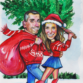 Шарж "Новый год"