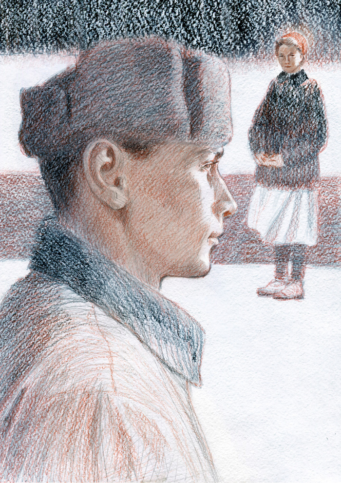 Иллюстрация к роману А. Лиханова "Оглянись на повороте или хроника забытого времени".