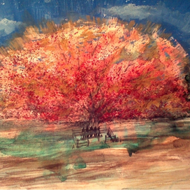 Партизанский привал под медным дубом