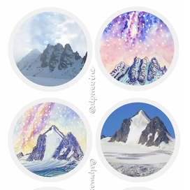 Вершины Алтая и мои работы:)