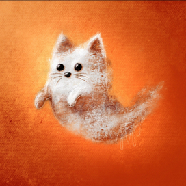 Halloweenский котопризрак