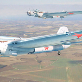 Рисунок бомбардировщика СССР СБ М 103