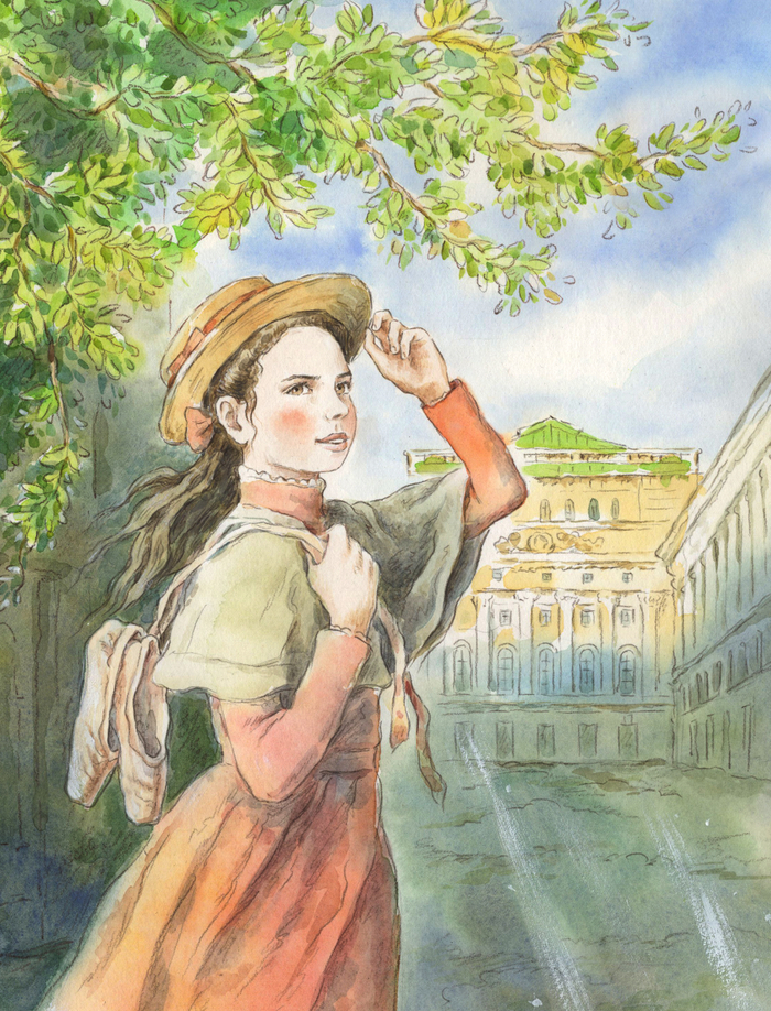 Для книжки о балерине Анне Павловой