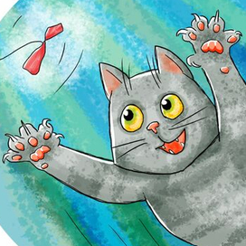 Персонаж книги "Кот в рюкзаке"