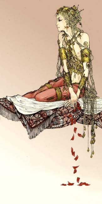 Рисунок для обложки к роману Алекса Гарридо &quot;Акамие&quot;