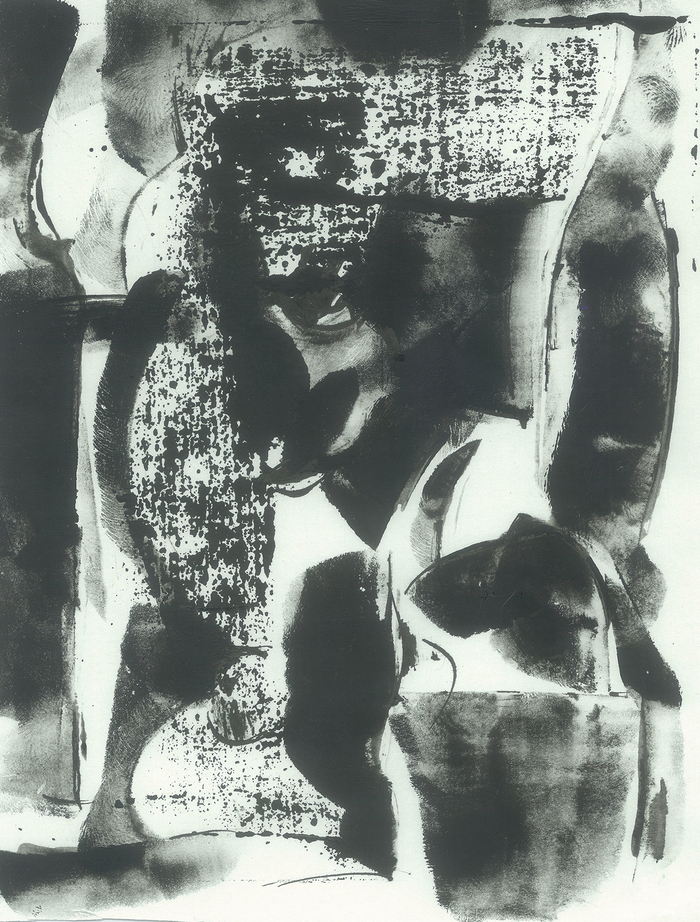 натюрморт на старом стуле