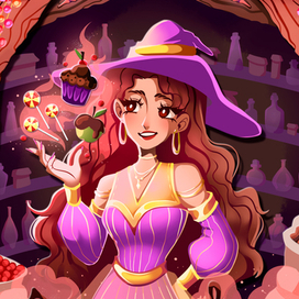 Обложка для книги "Ведьма в шоколаде"