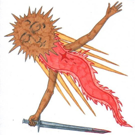 Падающая комета, шаблон для стикерпака №2