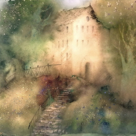 рисунок. старый дом