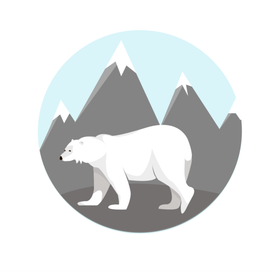 Белый мишка