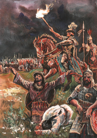 Прибытие булгар в Поволжье