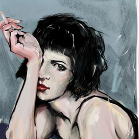 Дама скучающая