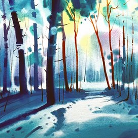 ,,Дивный лес,увиденный вчера,,