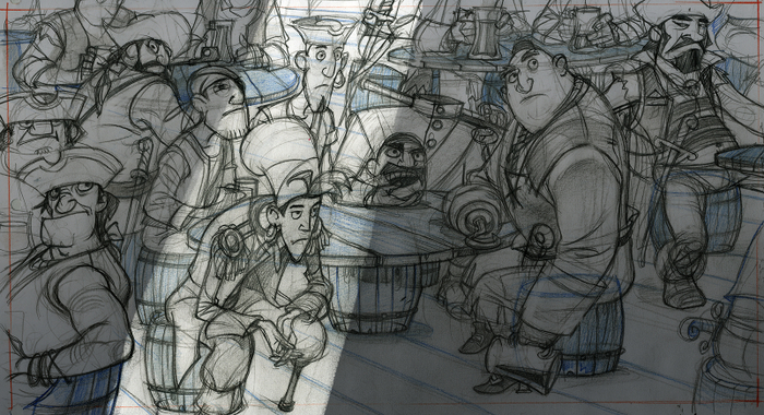 Разработка локации для мультфильма.