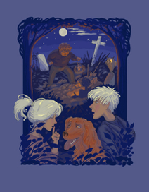 для обложки детского детектива