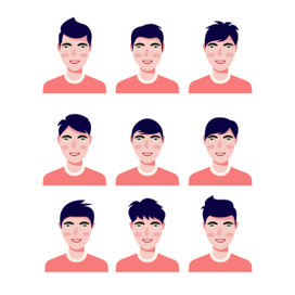 Мужские векторные аватарки